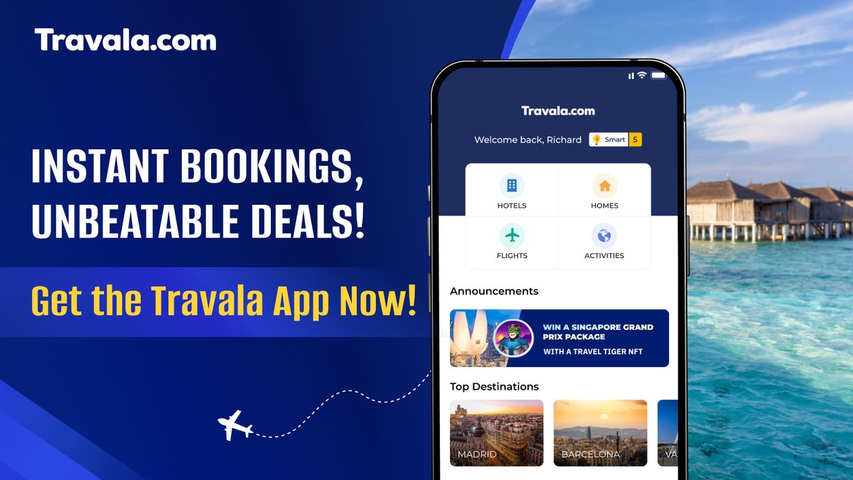 The Travala App brings you: 🔹Instant bookings 🔹Best price guarantee 🔹24/7 real human support Plus, pay your way with crypto or traditional methods. Your next adventure starts here! 🌟🌐