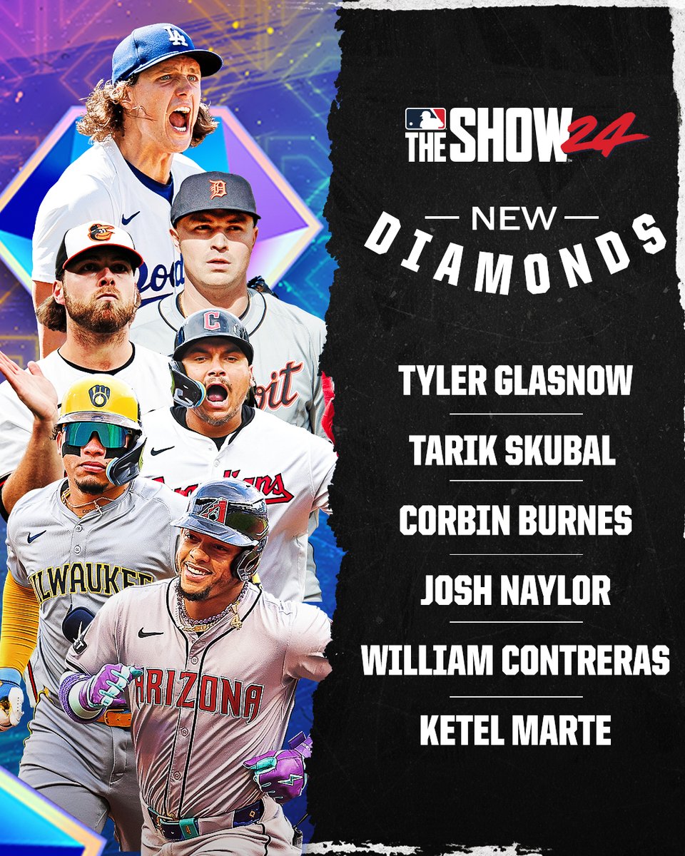 The NEW Diamonds in @MLBTheShow! 💎💎 These guys join the exclusive Diamond Club in the game! 🎮