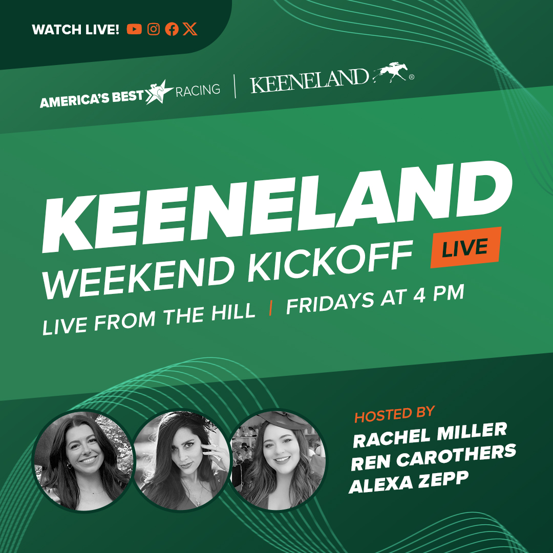 Can't believe it's closing day already @keenelandracing. Want to give a huge shout out to @alexa_zepp, @RenCarothers & @ABRLive's Rachel Miller for taking on a totally new project and running with it. Keeneland Weekend Kickoff has been so much fun to watch. Excited to see what's…