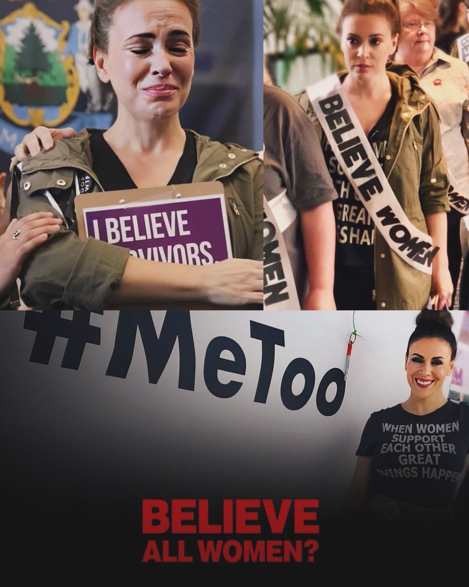 MelissaSChapman's tweet photo. THE TRUTH ABOUT #METOO. SHARE! ⬇️

In September 2018, when Christine Blasey Ford came forward to accuse the then-Supreme Court nominee Brett Kavanaugh of sexual misconduct, actress and co-founder of the “metoo” movement Alyssa Milano did not hesitate to support her.

But in the wake of an equally if not more serious sexual assault allegation against Joe Biden, the then-Democratic Party's presumptive presidential nominee, Milano has remained silent.

There was no evidence of Kavanaugh's guilt beyond what Ford had claimed in her statements.

The Tara Reade allegation against Biden was at exactly the same stage: She was speaking up about what happened to her, and asked to be believed.

But this time, Milano—who attended an anti-Kavanaugh rally while draped in a banner that read, quite literally, "I believe survivors”, “believe women"—thought it's not enough.

In regards to Israeli women, Milano shows us once again that she’s a feminist when convenient: Not only did she not condemn Hamas-ISIS’ atrocities and mass rape despite the mounting evidence, she dares to call for a ceasefire. She tweets lots of false information about the war as well.

Let’s get real: empty-headed hypocrite Milano and her friends are just self-interested liars using “feminism” and political outrage to keep their names in the papers.

This includes Tarana Burke, Reese Witherspoon, Olivia Munn, Glen Close, Ashley Judd, Rose McGowan, Cher, Amber Heard and many more.

As a champion for women’s rights, I spent decades standing up for women, Palestinians, minorities. Never have I thought people I considered leaders and idols would condone with silence or even actively support a terrorist organization. What the world has come to?

The continued denial of the evidence of mass rape on Oct. 7 is particularly disturbing.

Why are accounts of rape of Israeli women always subject to exceptional standards of evidence and victim doubt?

#METOO WOMEN ARE ALL COMPLICIT. THEIR HANDLES ON TWITTER:

@AshleyJudd
@rosemcgowan
@TaranaBurke 
@Alyssa_Milano
@ReeseW
@oliviamunn
@cher
