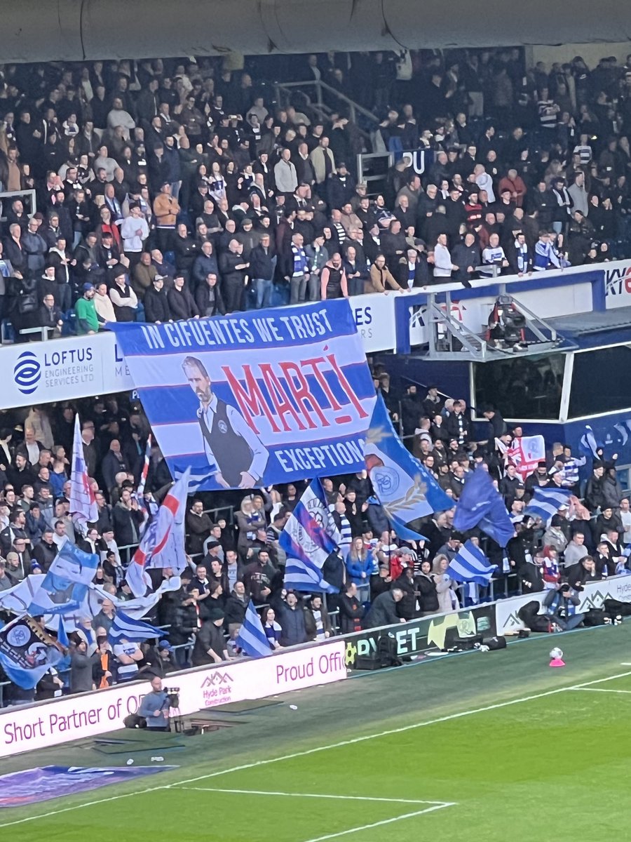 The ⁦@QPR⁩ fans love their manager