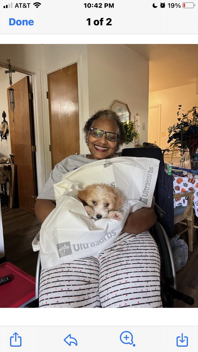 First time seeing Momma White holding a 🐶 Tooo cute #furbabies