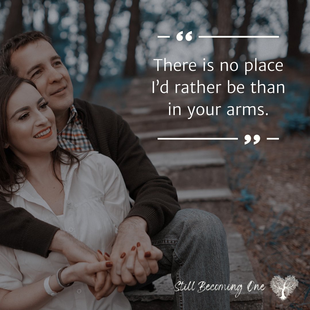 There is NO place I'd rather be.

#stillbecomingone #onefleshmarriage #marriagerocks #dateyourspouse #marriageisfun #alwayspreferyourspouse #relationshipcoaching #traumainformed