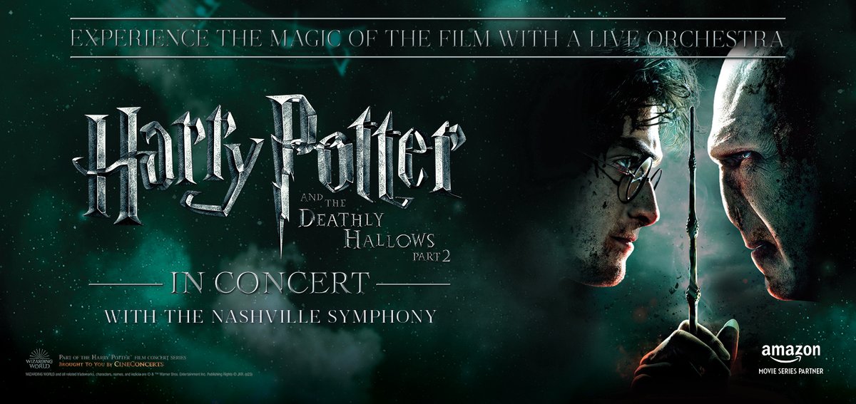 📣 Calling all wizards and witches! 🔮 Don't miss Harry Potter and the Deathly Hallows Part 2 in Concert with the @nashvillesymph happening this weekend only! 🎫 ⬇️ nashvillesymphony.org/tickets/concer…