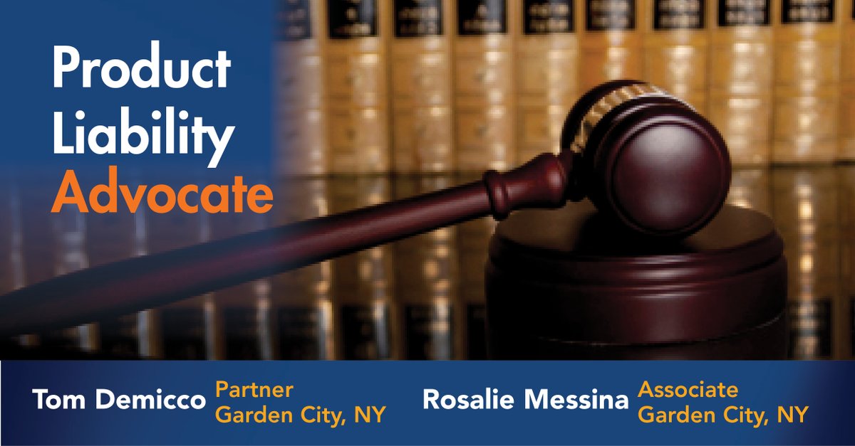 Check out our new #ProductLiability blog, where Tom DeMicco and Rosalie Messina discuss the implications of the new amendments to the Federal Rule of Evidence (FRE 702) on defense counsel’s strategy and negotiation tactics. bit.ly/3UBq71N #WilsonElser #thoughtleadership