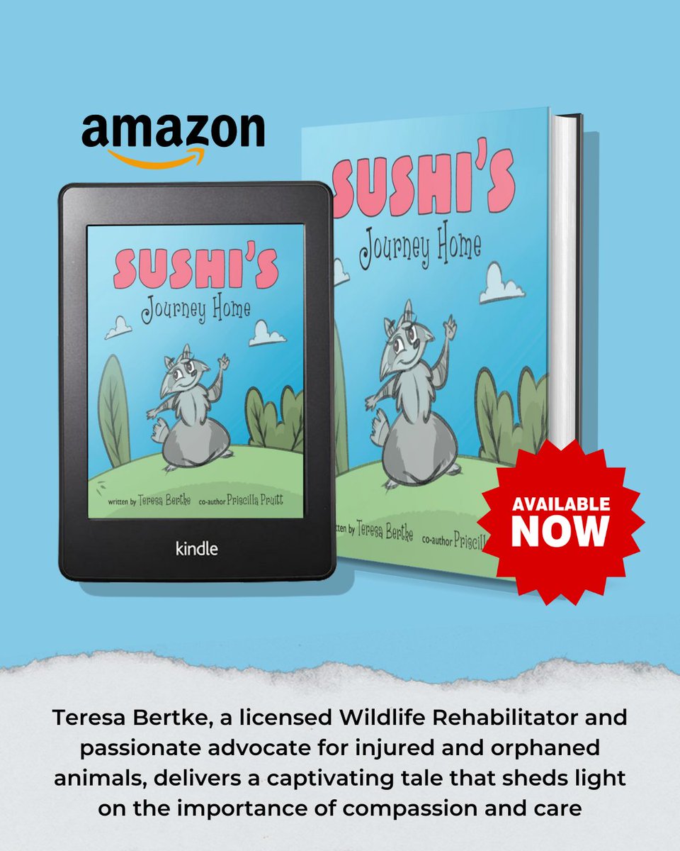 As a licensed Wildlife Rehabilitator, Bertke's passion shines through in this captivating tale, emphasizing the significance of empathy and advocacy for vulnerable wildlife. . Grab your copy now at bit.ly/41FqbR3 . #sushisjourneyhome #adventuresinlove #mishapsandlove