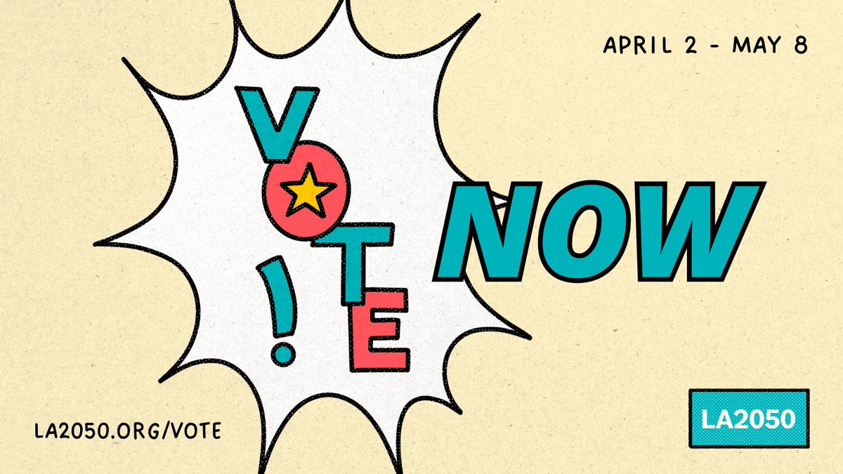 If you believe that the time to act on #climatechange is now, #YOUcan vote for “climate and environment” in the #LA2050GrantsChallenge to advocate for funding for organizations making a greener #LosAngeles l8r.it/gXWo