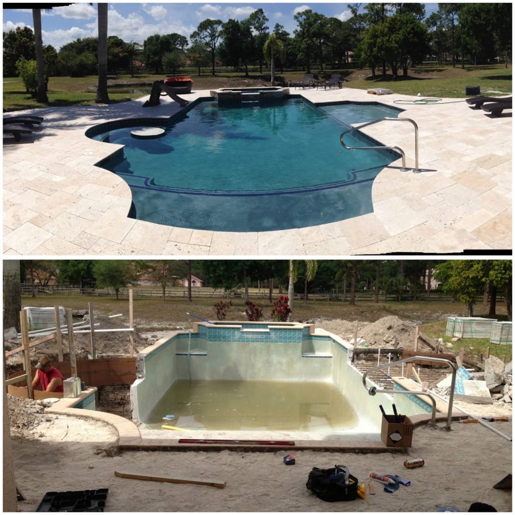 Let our team take your backyard from this to this! You deserve it! Contact us to start discussing your options now: bit.ly/2HHdgH3

#PoolPatioDesign #Custom #Swimming #Pool #PompanoBeach #Remodeling #Pergola #Kitchen #Installation #Remodel #Design