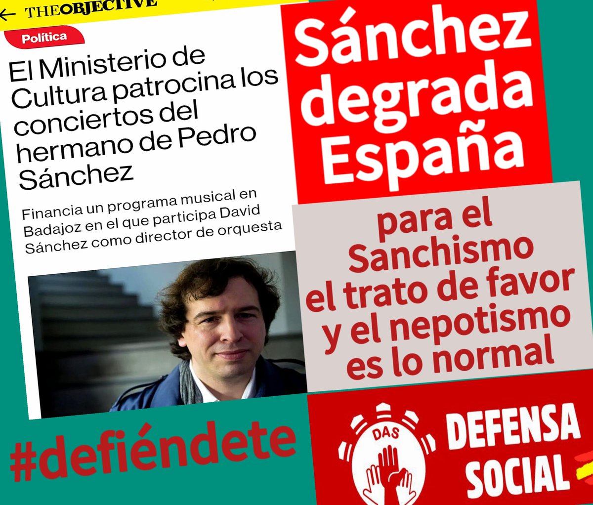 El uso indebido de contactos políticos  para obtener contratos, empleos, privilegios legales u otras ventajas, en detrimento del interés público o de la equidad. 
Begoña Gómez y el resto de beneficiados por Pedro Sánchez deben dar explicaciones.
Frente a la CASTA, #DefensaSocial.