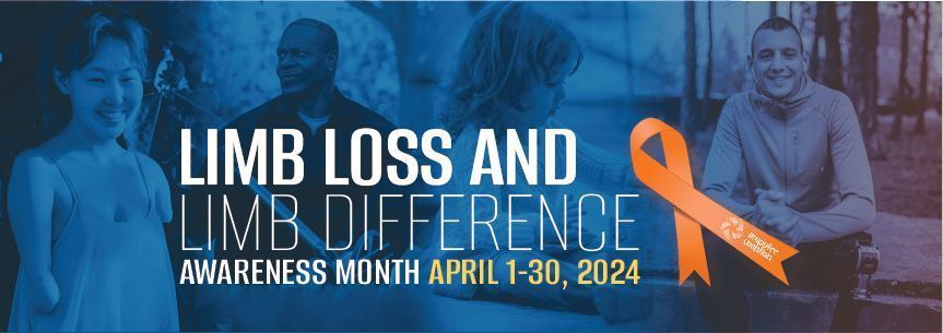 April is Limb Loss and Limb Difference Awareness Month. Did you know that more than 5.6 million Americans are living with limb loss and limb difference? For more info and resources, check out amputee-coalition.org #LLLDAM #LLLDAM24