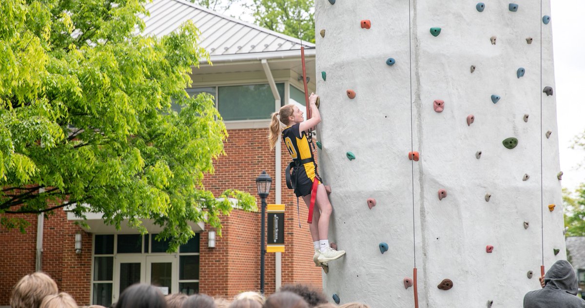 In celebration of Earth Week, the Eighth Grade Environmental Stewards brought a climbing wall to campus for Middle School students to enjoy. Yesterday, the grade levels took turns climbing on the rock wall and spending extra time in the fresh air.

#CalvertSchool #EarthWeek