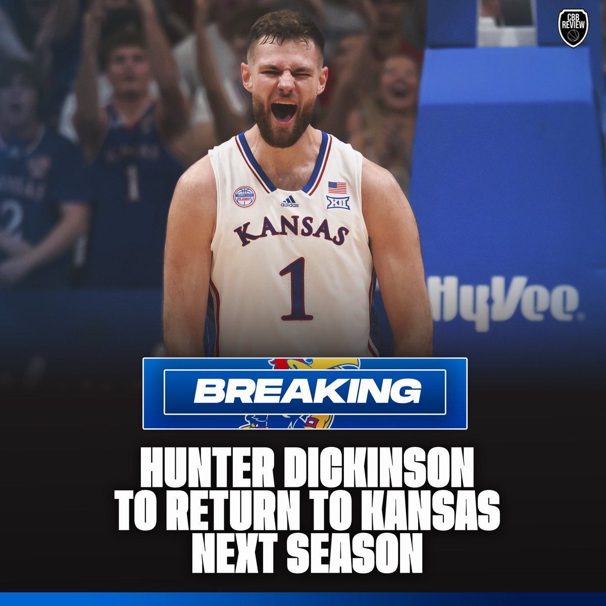 Hunter Dickinson wants to run it back with Kansas next season. This team is going to be SCARY🤯