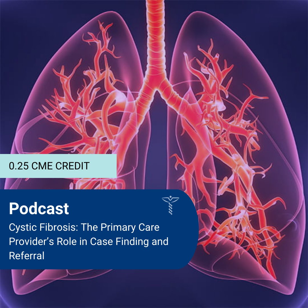 🎙️ @PriMedCME and @BreatheBetter have partnered together to bring you this podcast where experts discuss what primary care clinicians should know about cystic fibrosis. Listen in: bit.ly/48QrFtQ. #CMEPodcast #CME #Podcast #PrimaryCare #PriMed #LearnMoreBreatheBetter