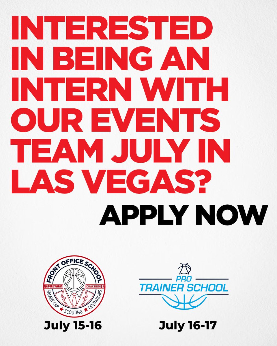 Do you want a chance to intern with us this July in Las Vegas? Help promote and run the largest basketball events of the year with our first-class team. Apply Now: hubs.ly/Q02vckkw0