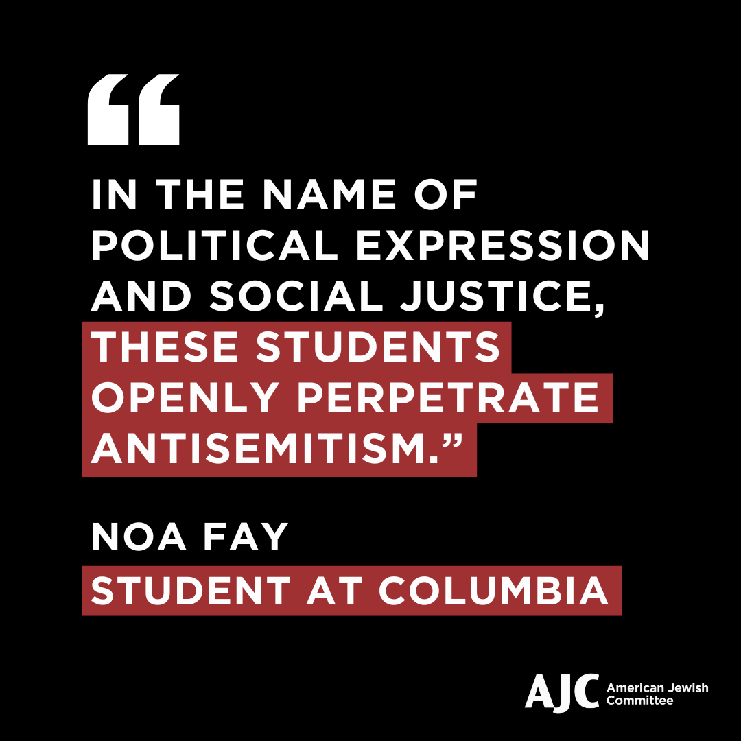 Jewish students on U.S. college campuses are facing hostile and antisemitic environments. Watch the full Columbia press conference, convened by AJC, @HillelIntl, @cbhillel, and @UJAfedNY on the safety of Jewish students: ajc.org/StudentPressSt…