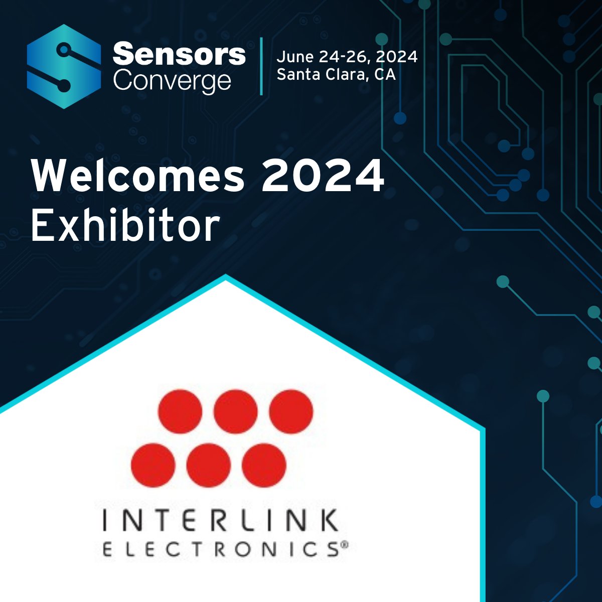 Welcome Interlink Electronics to #SensorsConverge Interlink is a trusted global leader in commercialization of printed electronics especially for force sensing in HMI applications. Learn more: interlinkelectronics.com Register: June 24-26 in Santa Clara sensorsconverge.com/sensorsconverg…