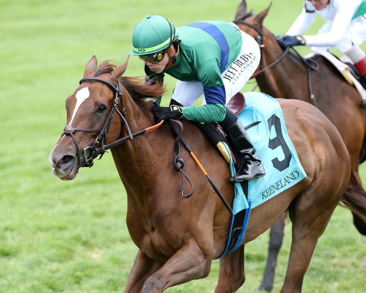 Excellent Question 🇺🇸(Speightstown – Sweet Sue por Lemon Drop Kid), en notoria presentación, ganó, en la carrera #3 (Allowance), de @keeneland #26Abr, e hizo tiempo ⏱️ de: 1´35”35 (1600). Montó, Irad Ortiz Jr. y entrenó, Brendan Walsh
📸: @CoadyPhoto