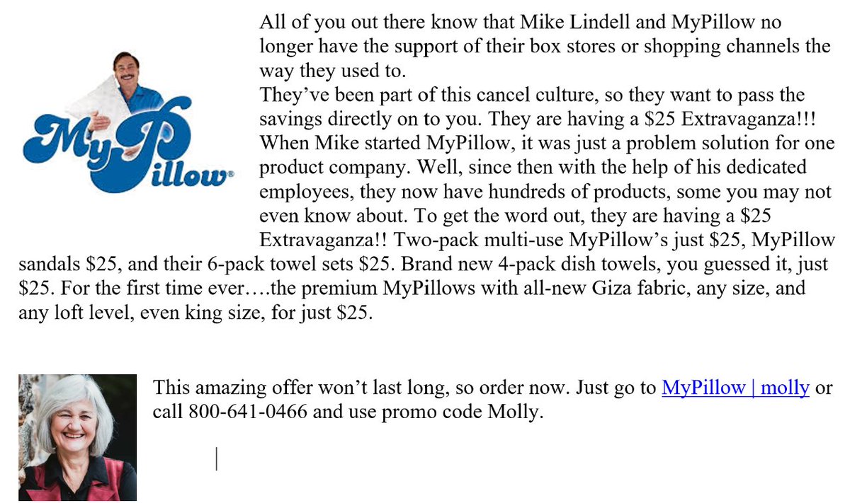 MyPillow teams up with Cleveland Right to Life. Get great deals while supporting a great cause! Go to mypillow.com/molly or call 800-641-0466 and use promo code Molly, 25% of the proceeds go to us!