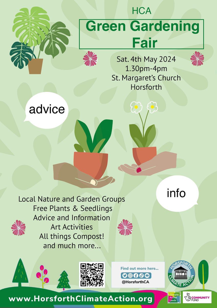 This Mayday bank holiday weekend we have the return of the Green Gardening Fair, Saturday May 4th. Along side the repair cafe. Can't wait to see you there!