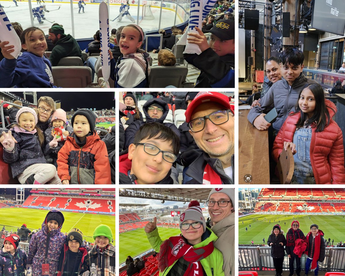 Many thanks to @KidsUpFrontTO for the donated tickets that allowed these OPACC #childhoodcancer families to enjoy recent special events, like @TorontoMarlies and @TorontoFC games, and a 'Mind Over Matter' show!