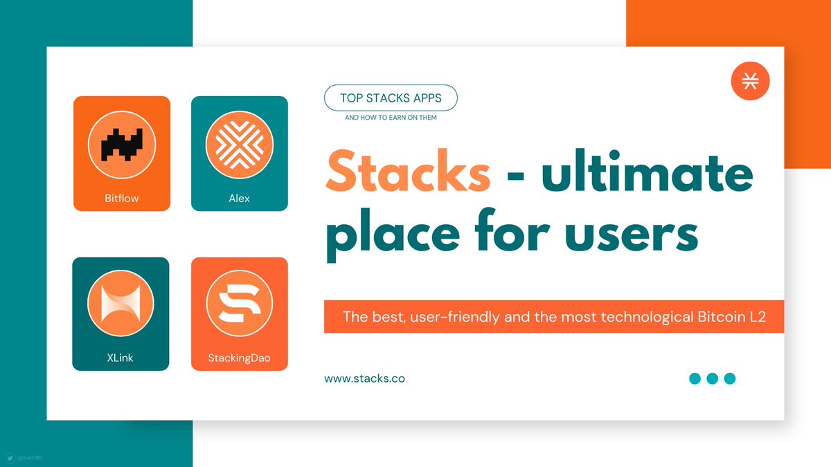 When you are told that Bitcoin L2s are dead - show them @Stacks🟧 Stacks is the example of the best, user-friendly and the most technological Bitcoin L2 A variety of convenient Apps with lots of features and earning opportunities - that’s about Stacks👇