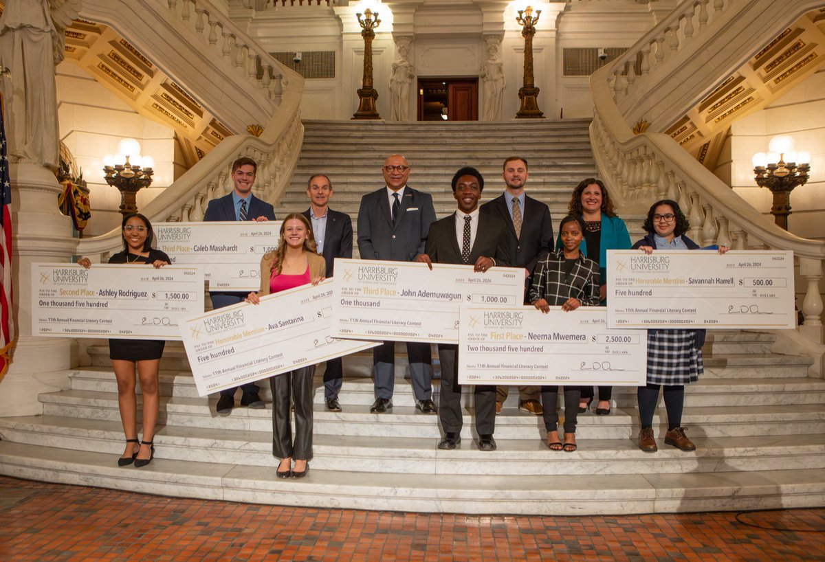 🎉Congrats to the winners of the 11th annual student financial literacy competition! And thanks to our partners @HarrisburgU and @Members1stFCU for helping spread the message about the importance of learning financial literacy education from a young age! bit.ly/finlit042624