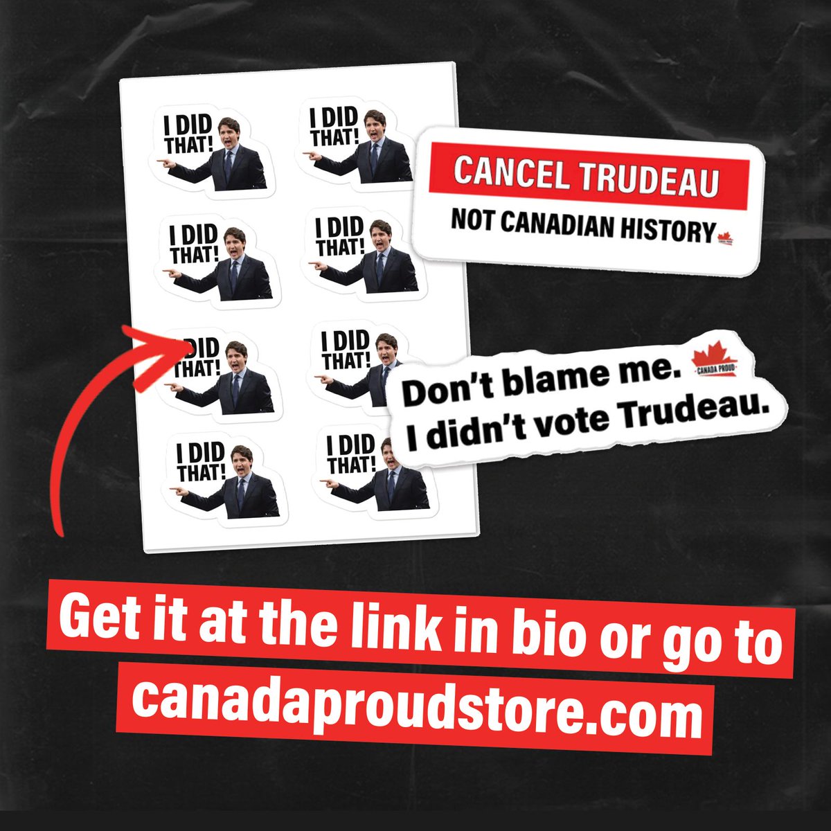 Want a sticker? Go to CanadaProudStore.com and shop today!