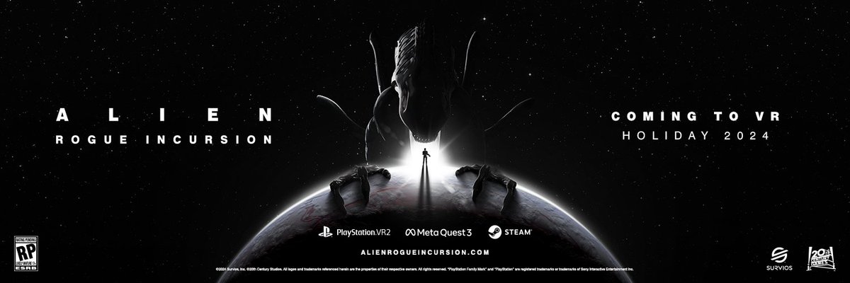 Watch the teaser for Alien: 
Rogue Incursion, coming to VR 
Holiday 2024. youtube.com/watch?v=uaYbug…

Sign up for the newsletter to get 
the latest information:
alienrogueincursion.com

#alien #vrgaming #VR