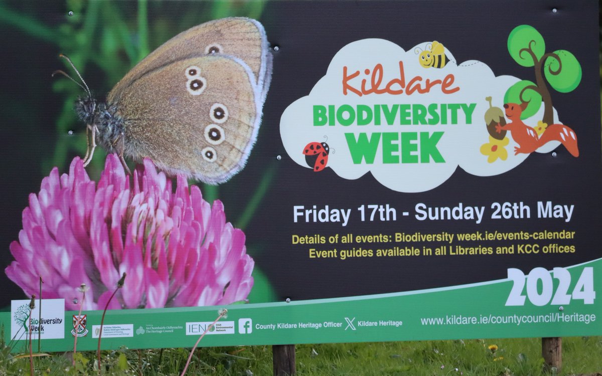 #NationalBiodiversityWeek2024 When: 17th – 26th May'24 Where: Countrywide It's about connecting people with nature & encouraging them to explore & discover the fabulous flora & fauna in the local area Check out the Events Calendar at: biodiversityweek.ie/events-calenda… @KildareHeritage