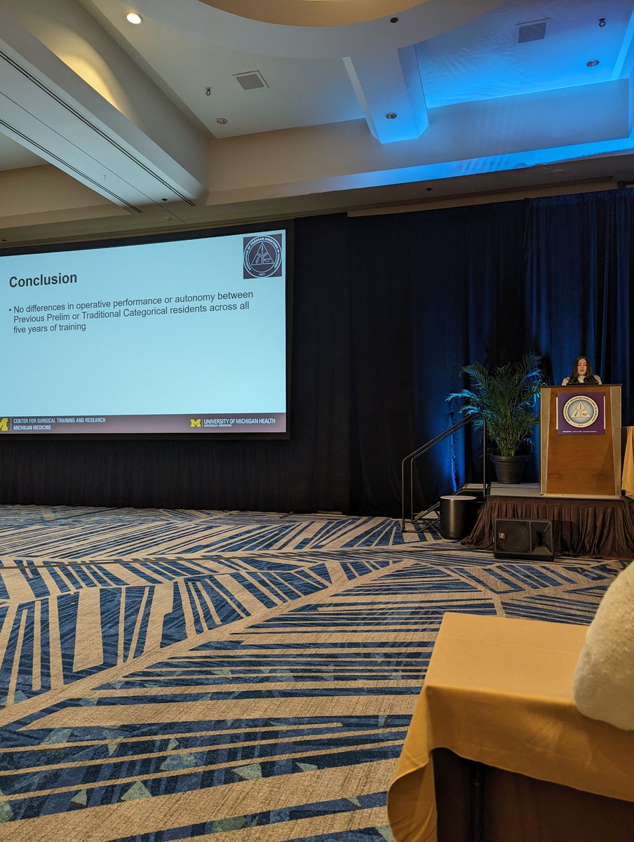 🔊 Surgical residents who were preliminary residents demonstrate EQUIVALENT surgical skills. Great work by one of our fearless leaders @md_moreci @UMichSurgery @SIMPLCollab @CSTAR_UM #SEW2024 #APDS2024