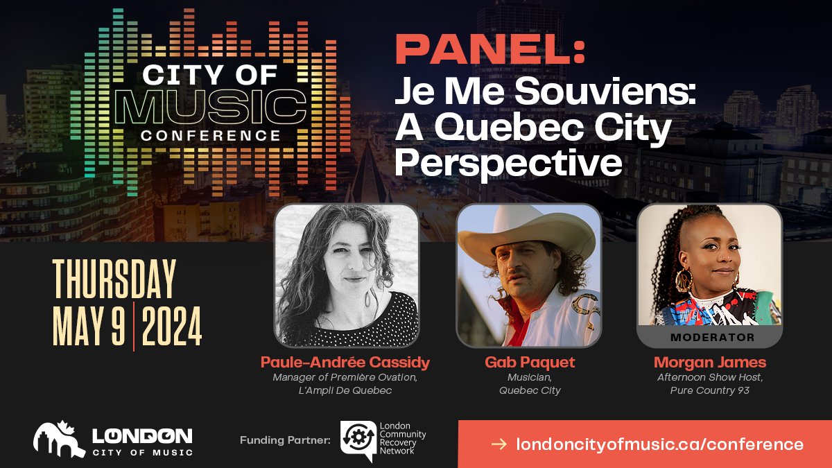 Panel Highlight: Je Me Souviens: A Quebec City Perspective Learn how Quebec City has long been a hub for culture and innovation and is recognized today as Canada’s UNESCO City of Literature. 🎟️: bit.ly/3xrlgbw #UNESCO #CityofMusic #LdnOnt