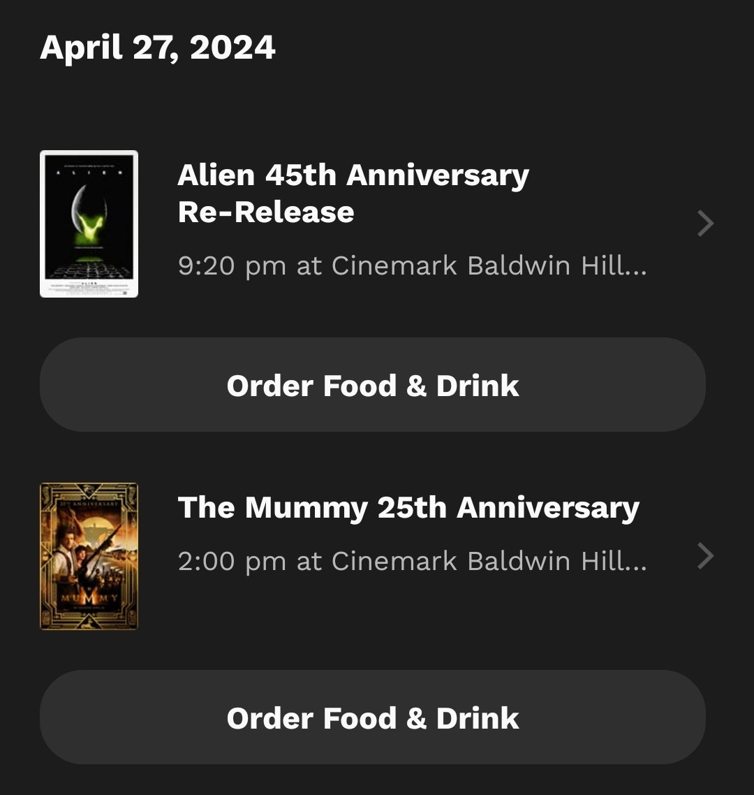This is what happens when @Cinemark is less than 1 mile from where you live.