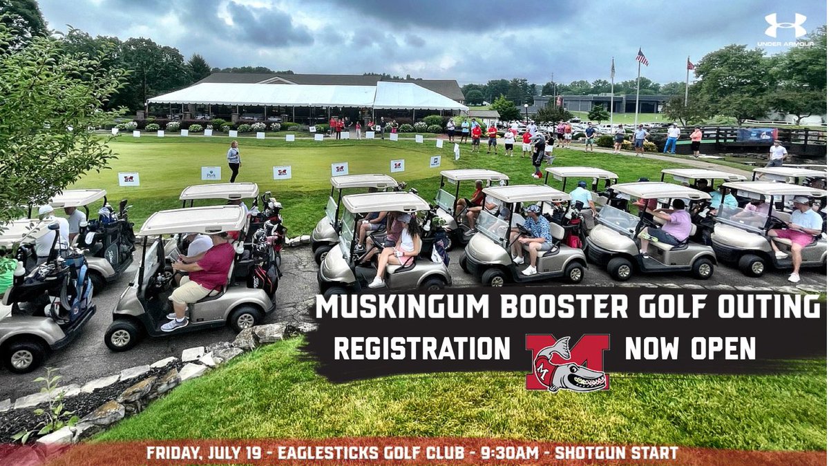It’s a beautiful day to register for the Muskingum University Athletic Booster Golf Outing scheduled for Friday, July 19, at EagleSticks Golf Club in Zanesville. The event starts at 9:30AM. 🏌️‍♀️🏌️⛳️ …ergolfouting.fightingmuskiescamps.com/golf-outing.cfm @WHIZscores @brandonhannahs @AVCSCORES @Orbit907Sports