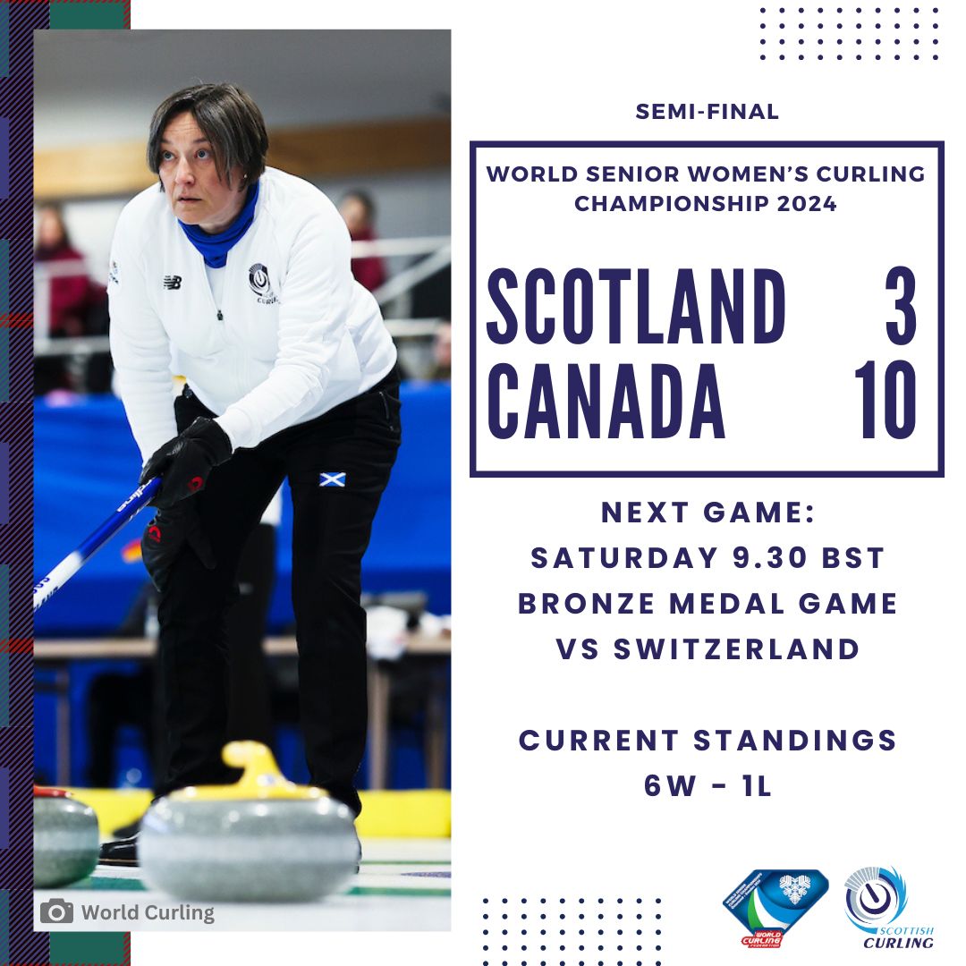 Canada were first on the board with a big four points and while the sides were equally matched for the next four ends, the Canadians sealed the deal with a three in End 7, leaving Scotland no way back into the game. 🤝 Next up, Switzerland 🇨🇭 in the bronze medal game.