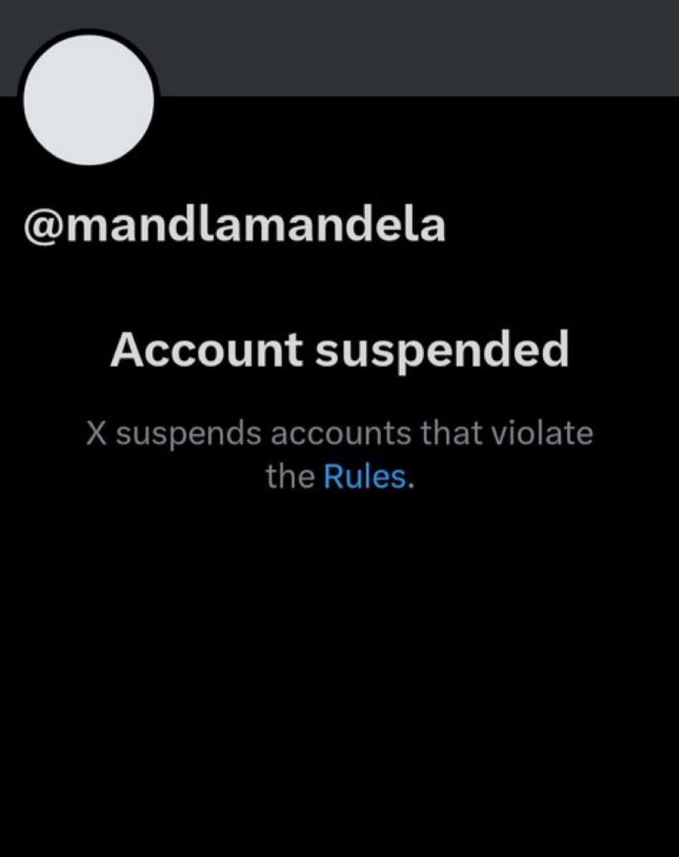 Filistin'e desteği ile bilinen Nelson Mandela'nın torunu Mandla Mandela'nın X hesabı, X Yetkilileri tarafından devre dışı bırakıldı.