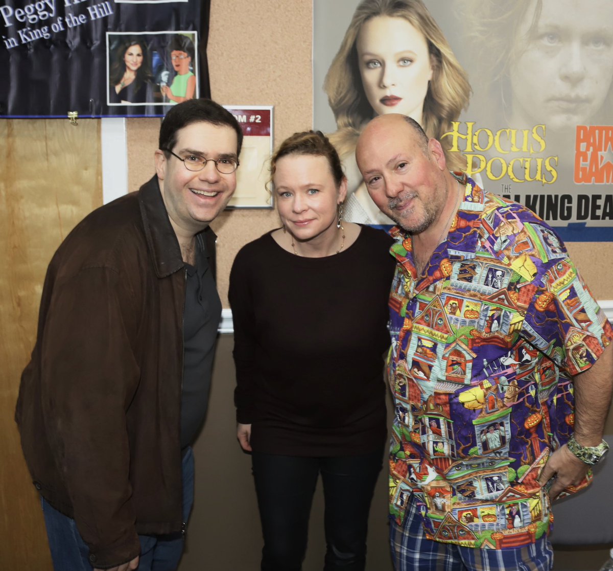 Me and Barry Brown meeting Thora Birch at NJ Horror Con, last weekend.
