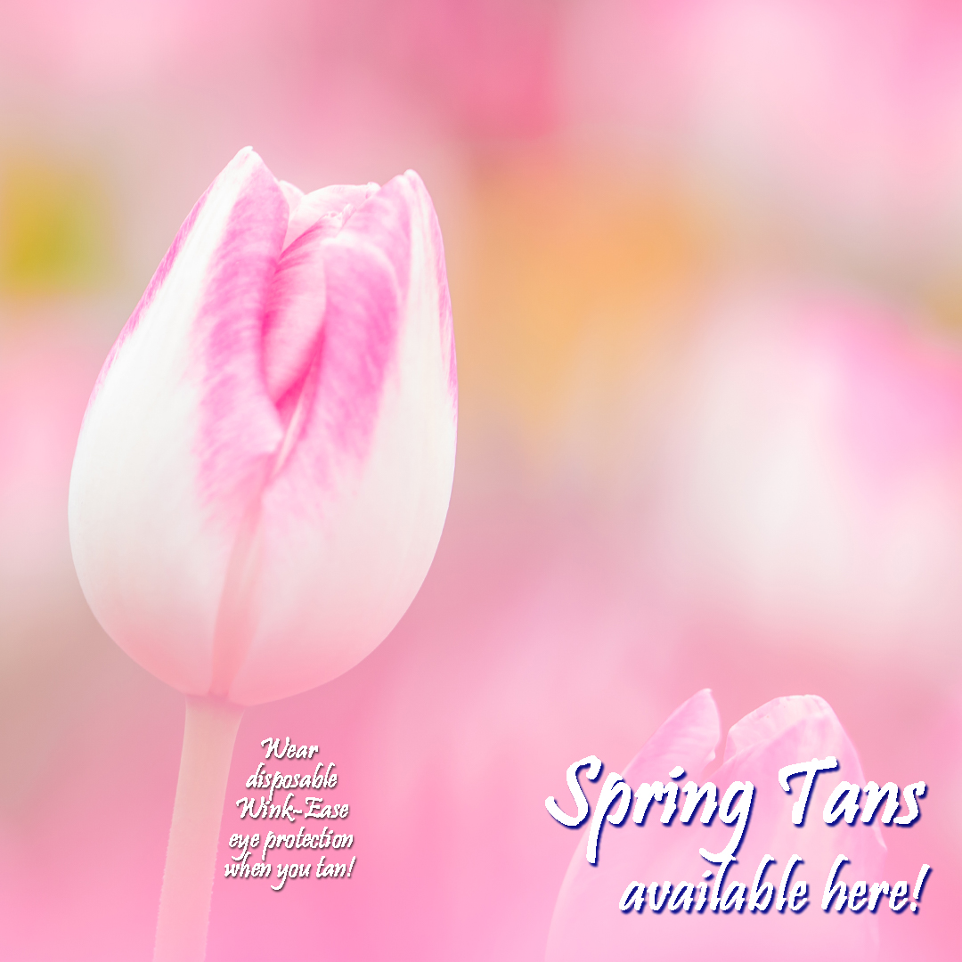 Everyone loves a spring tan! #GoTanning #IndoorTanning #Tanning #TanningBed #TanningSalon #LookGoodFeelGood #springtans #Springtime #ProtectYourVision #WearWinkEaseEyewear #Tan #WinkEaseEyewear