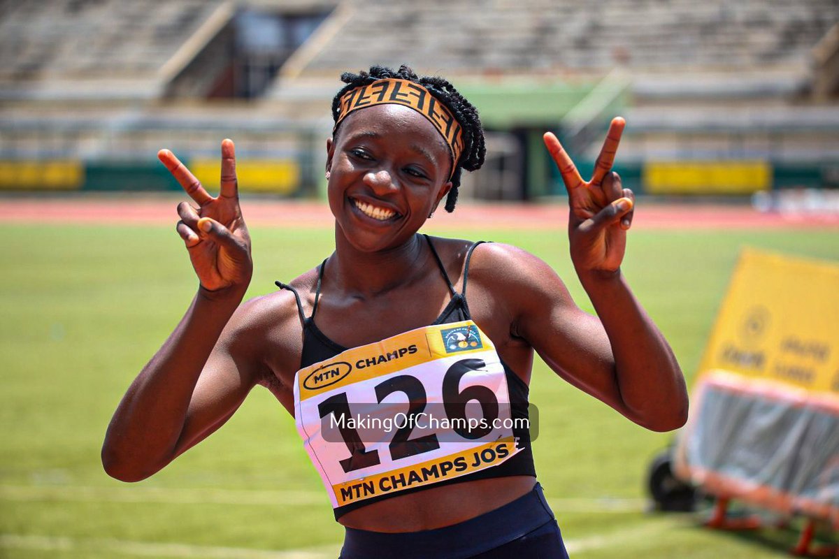 Stepping down from the long-distance events into the shorter sprints, Temitope Olusesan is gradually settling to life in her new events, and she looks like she would really excel in them. Temitope made a clean sweep in the sprints at #MTNChampsJos, winning the women's 400m, 200m…