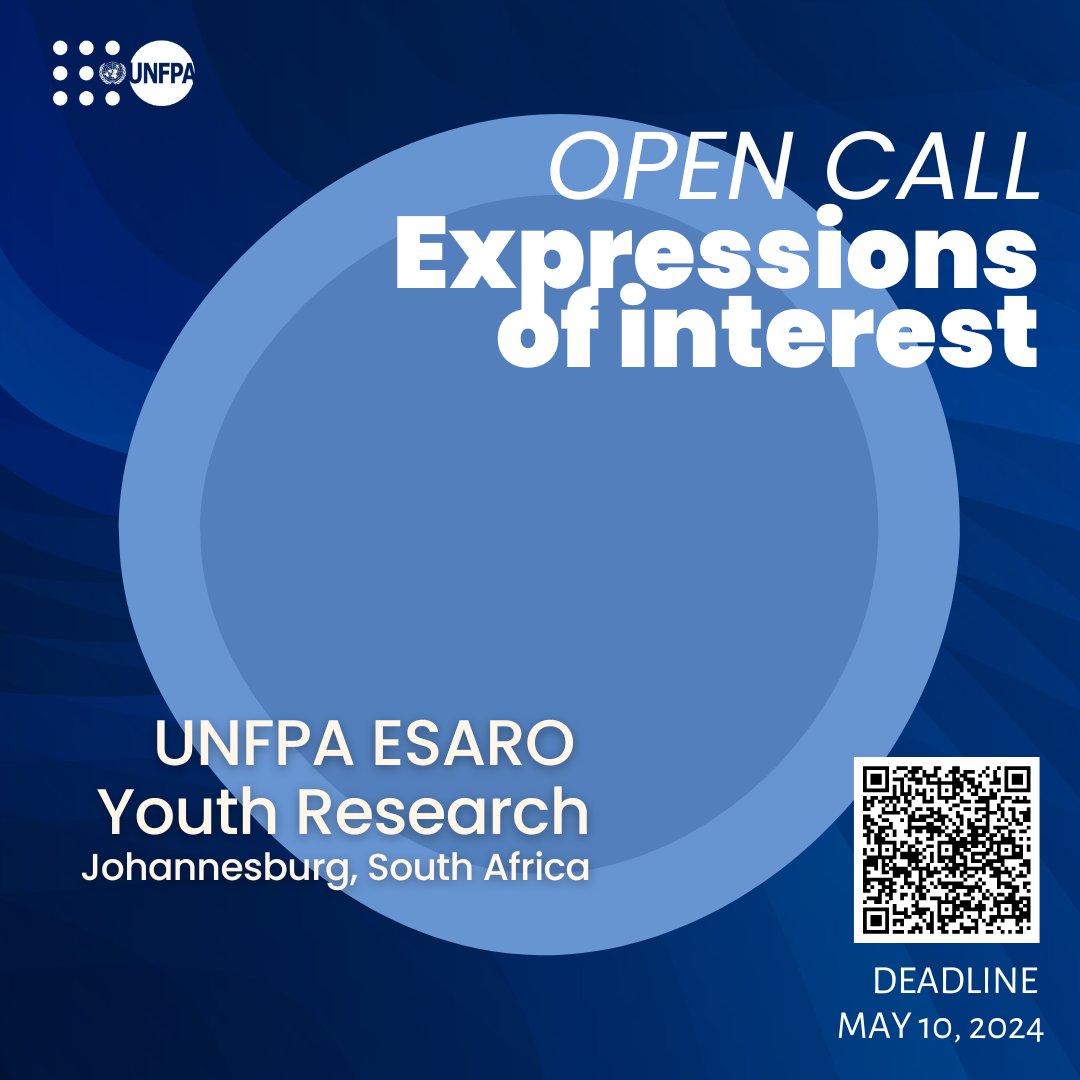 #JobAlert📢 UNFPA seeks non-profits and academic institutions as potential partners to research critical youth health issues in East & Southern Africa under the #SYP Programme. 🔎Learn more about this opportunity here esaro.unfpa.org/en/submission/…