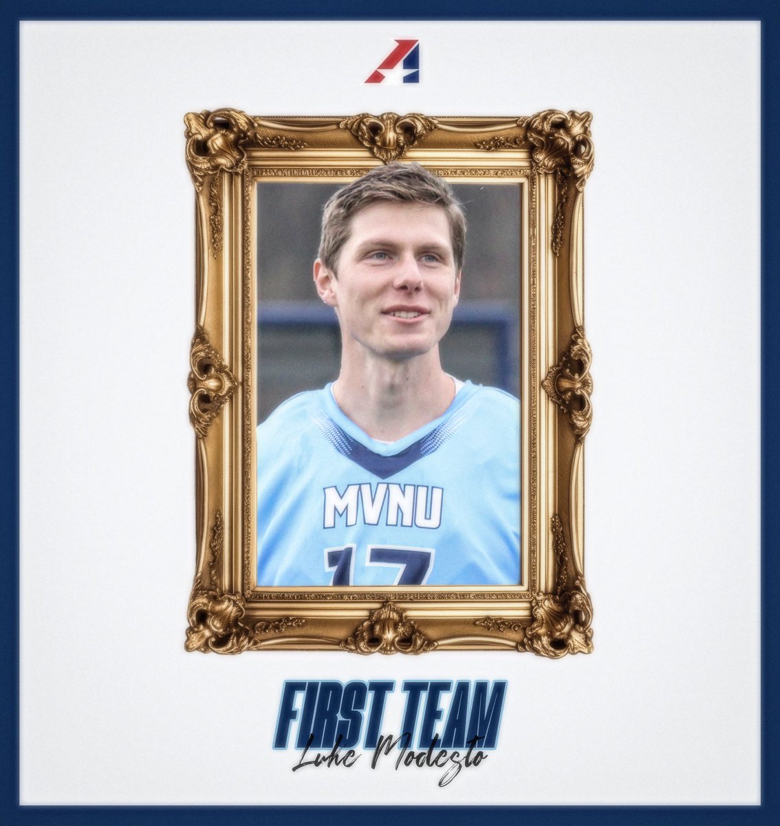 Congratulations to Luke Modesto of <a href="/MVNUlax/">MVNU Lacrosse</a> on being named to the Heart of America Conference First Team as a defender!
