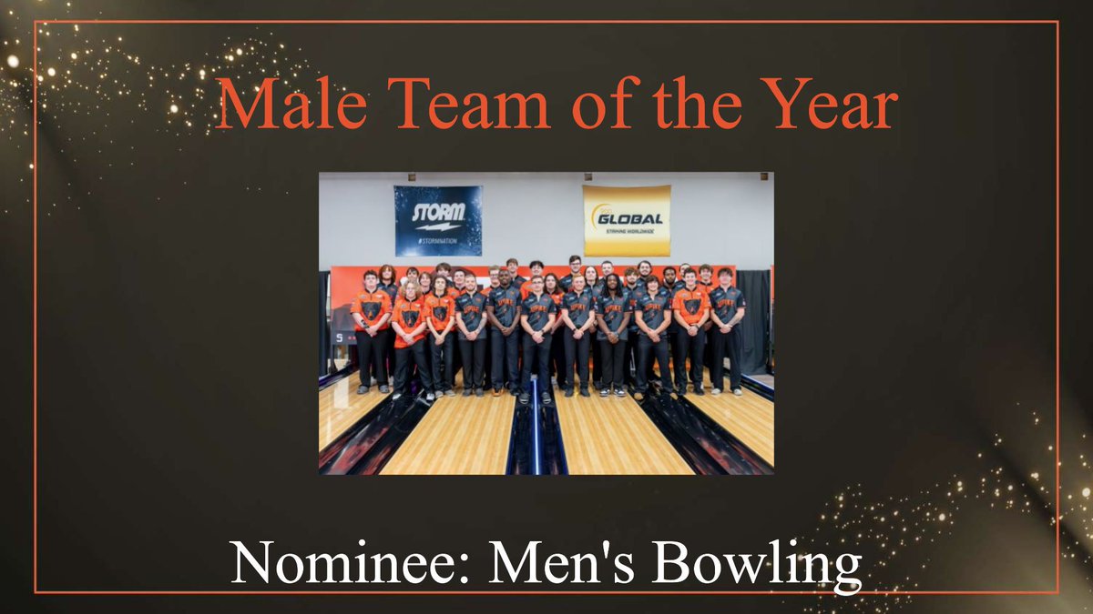 Male Team of the Year Award honors the team that produced at a high level for the duration of the season