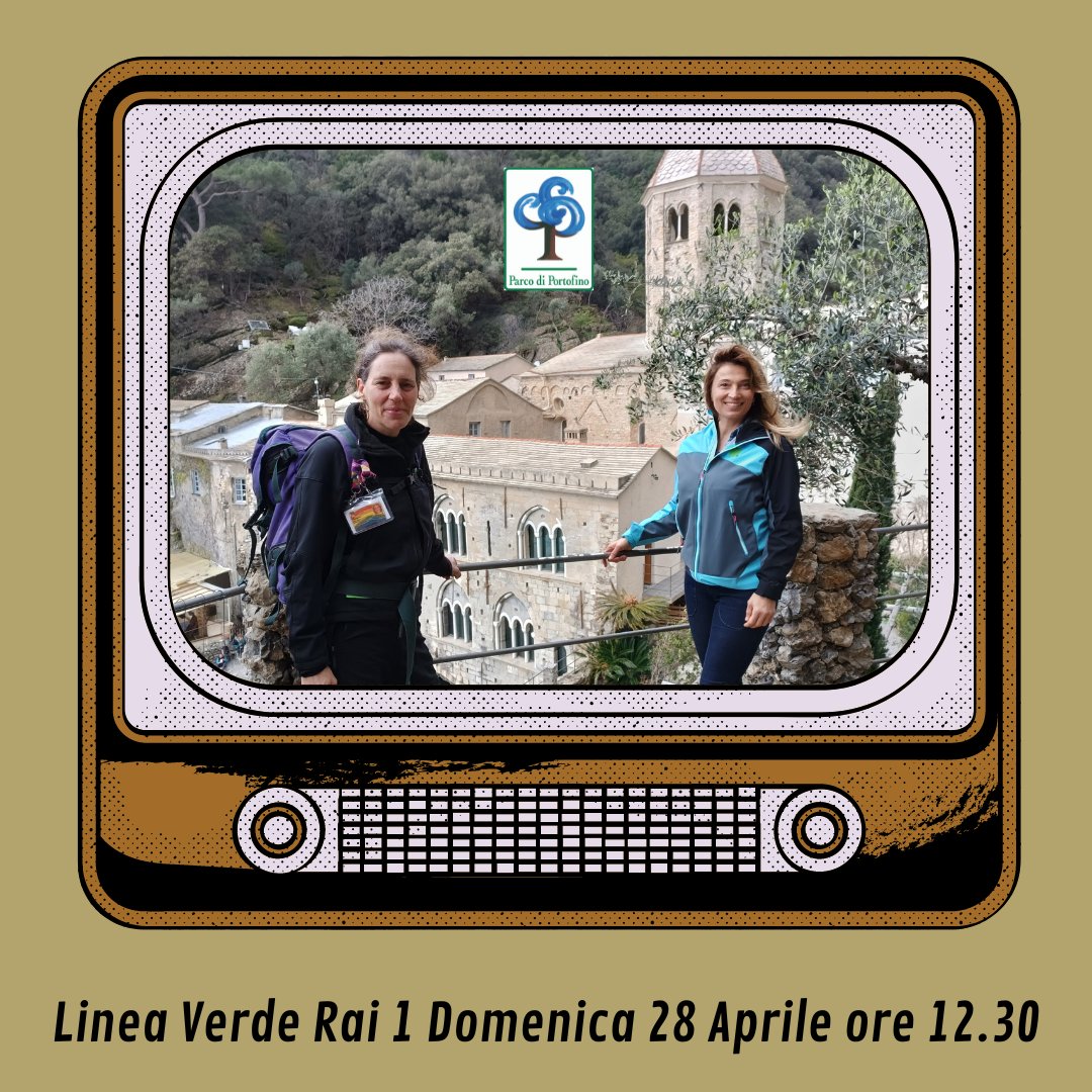 Il Parco di Portofino in TV, siete pronti?
Domenica alle ore 12.30 su #Rai1 siamo in cammino su #LineaVerde con Margherita Granbassi
Sintonizzatevi con noi! #lamialiguria #turismoinliguria