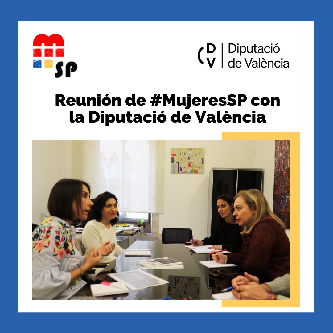 La @dipvalencia y #MujeresSP abren vías de colaboración para trabajar por la #igualdadreal en varias iniciativas: 📢El próximo mes se celebrará una jornada de Networking sobre contratación pública y urbanismo con perspectiva de género 📢 #CongresoMSP 2026 en Valencia ¡Seguimos!