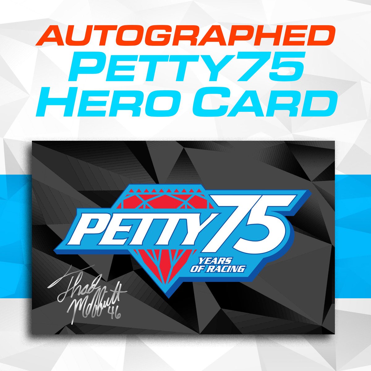 Names are Due Monday to get these Petty 75th Anniversary Packages! Includes ⬇️ -Your Name on Thad Moffitt’s Darlington Petty 75th Anniversary Truck -Autographed 1:24 Diecast with your name on it. -Autographed Hero Card Order Here: circlebdiecast.com/thad-moffitt-a…