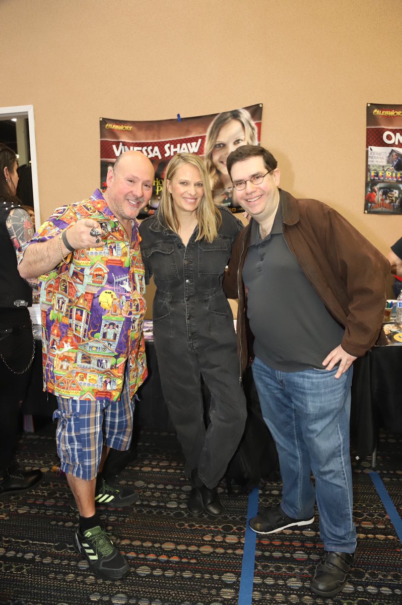 Me and Barry Brown meeting Vinessa Shaw at NJ Horror Con, last weekend. She is very nice and cool.