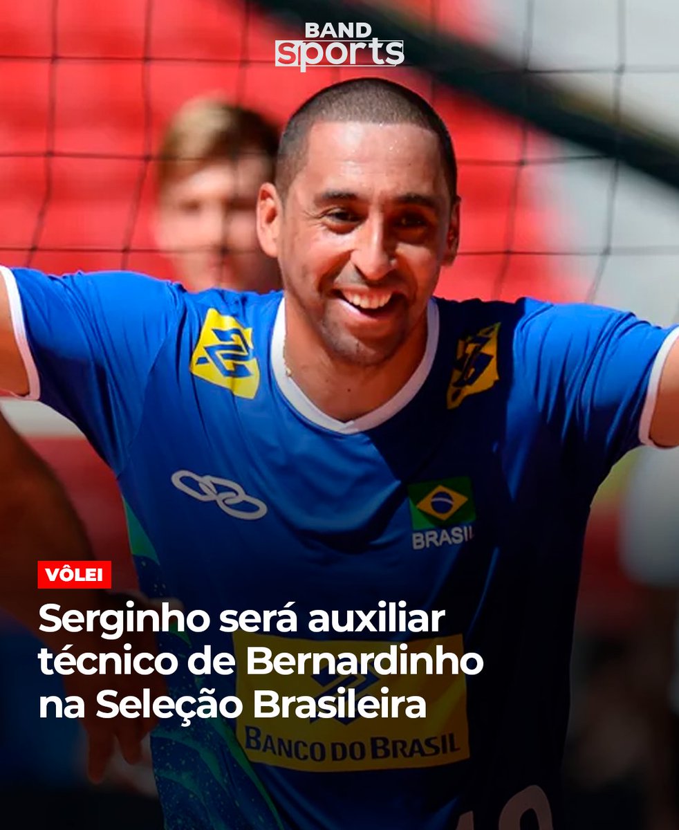 RUMO AO OURO NO VÔLEI!🥇 Serginho está de volta à Seleção Brasileira! O bicampeão olímpico aceitou o convite para ser auxiliar de Bernardinho na preparação da equipe masculina para a Olimpíada de Paris. 

#BandSports #Olimpíada #Paris2024 #JogosOlímpicos #Vôlei #TimeBrasil…