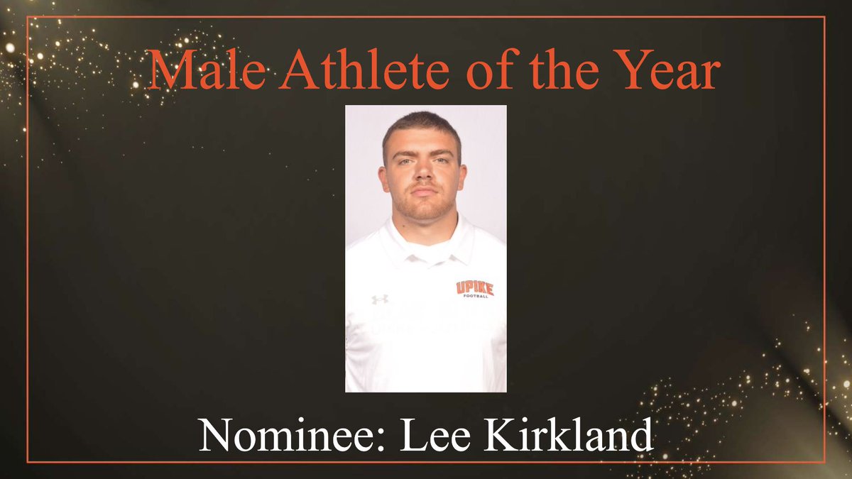 The Male Athlete of the Year award is presented to the male student-athlete who has performed at an exceptional level for their team throughout the season and embodies what it means to be a UPIKE Bear