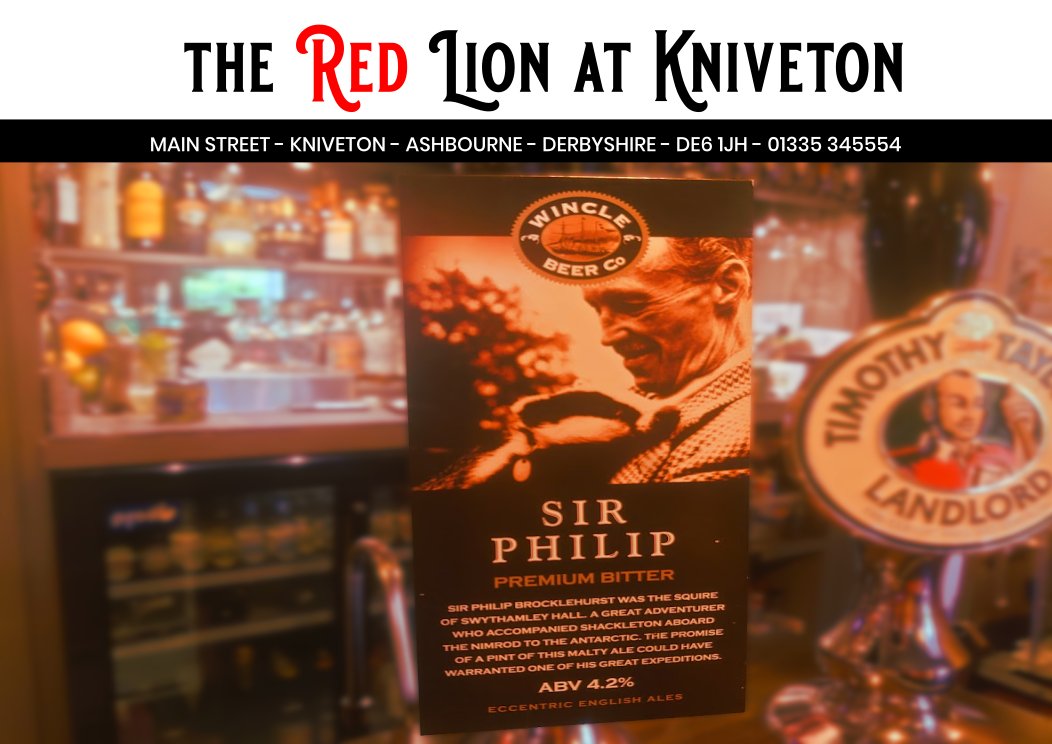 On the pumps this weekend we have #SirPhilip - a 4.2% premium bitter from the good people at @winclebeerco

#camra #realale #kniveton #ashbourne #derbyshire #peakdistrict