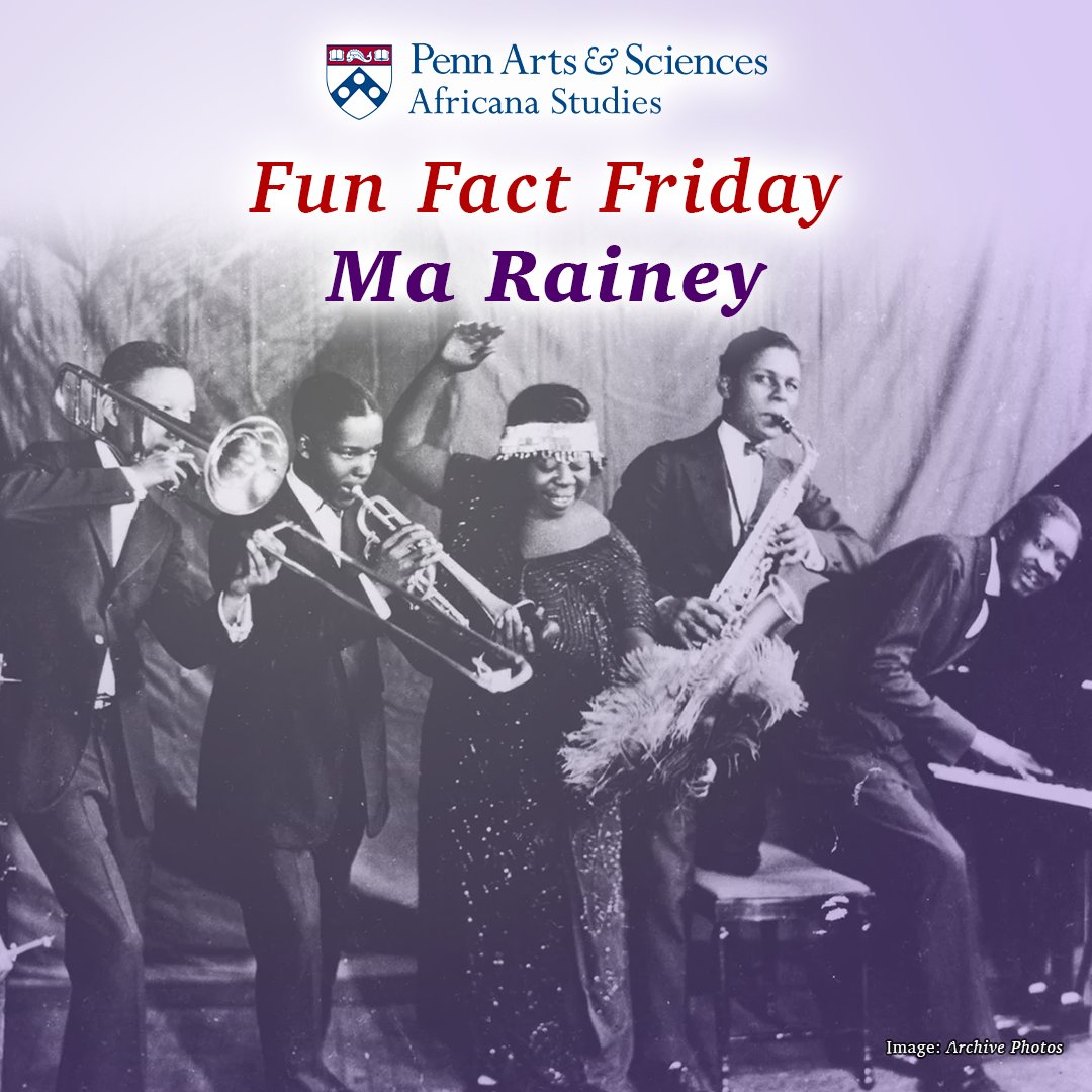 On this day in 1886, the artist known as Ma Rainey was born Getrude Pridgett. Ma Rainey became one of the first blues musicians to record music with her Paramount Records deal and was inducted into the Blues Hall of Fame in 1983. #funfactfriday #marainey #blues #music #jazz