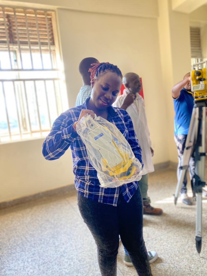 In response to the practical skills excellence among Geomatics students, today the Department of Geomatics, through the head, Ms. Nakibuule Lillian, received new total stations and levels. As the student fraternity, we appreciate the efforts towards this milestone achievement.